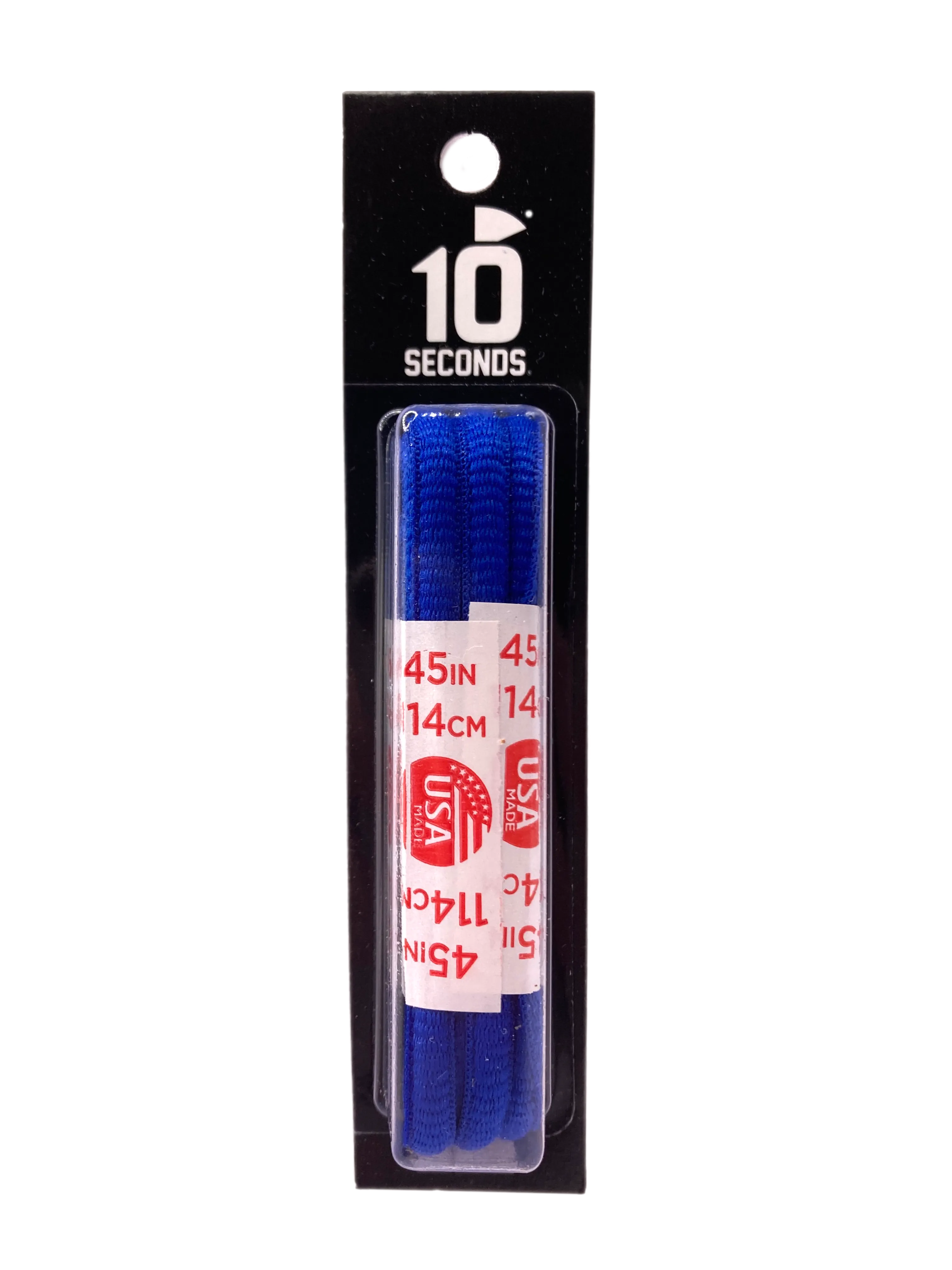 10 Seconds ® Athletic Oval Athletic Laces | Royal - Blister Pack