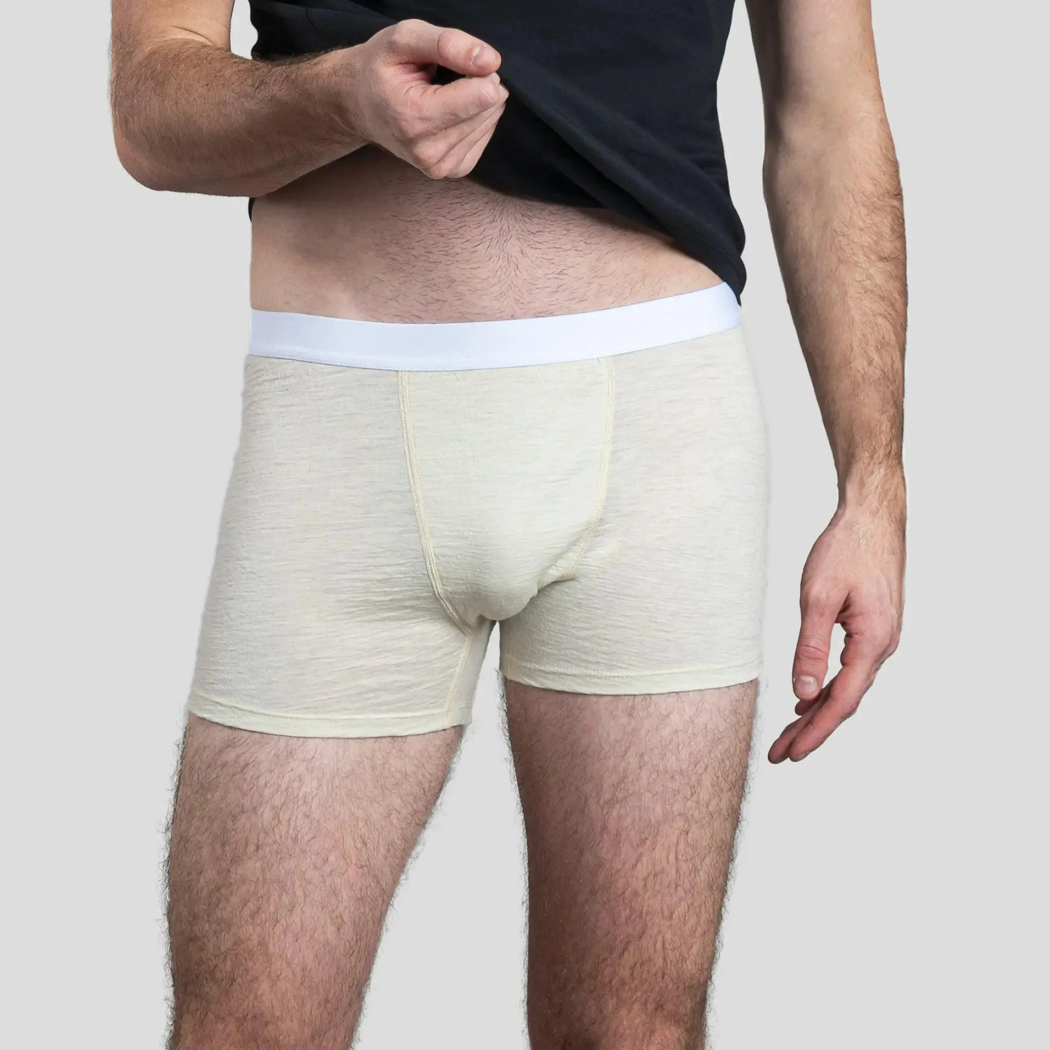 7 Pack - Men's Alpaca Wool Boxer Briefs: 160 Ultralight