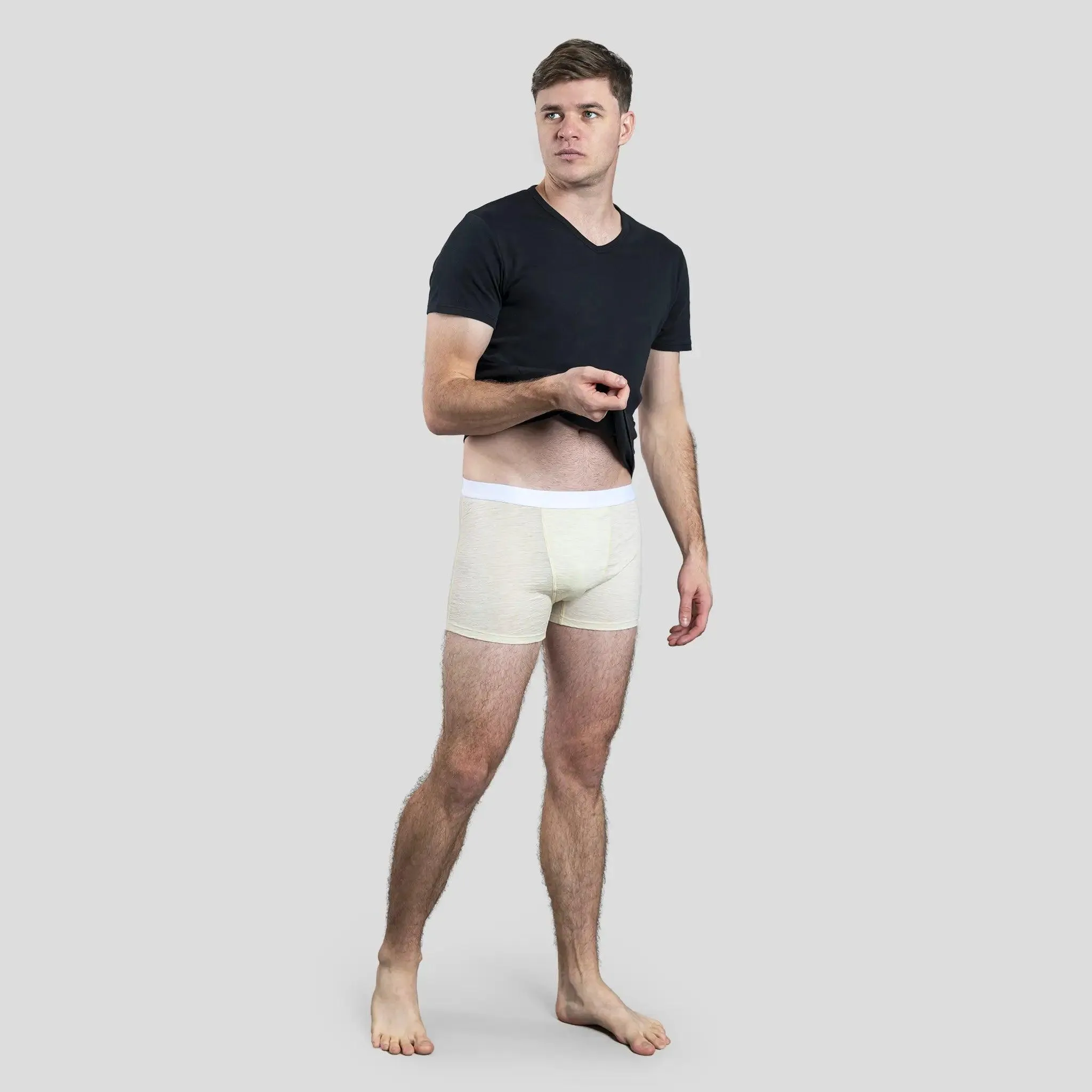 7 Pack - Men's Alpaca Wool Boxer Briefs: 160 Ultralight