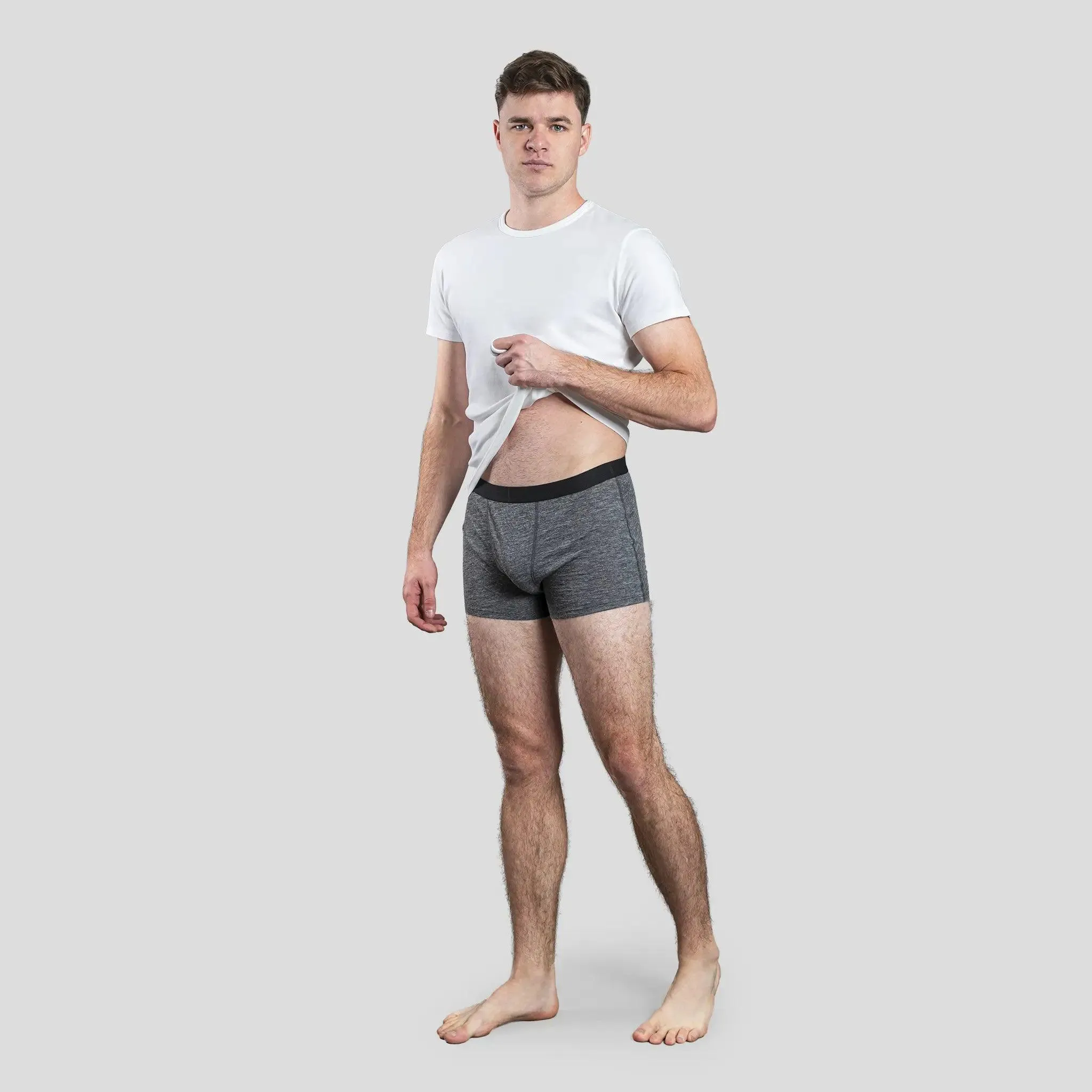 7 Pack - Men's Alpaca Wool Boxer Briefs: 160 Ultralight