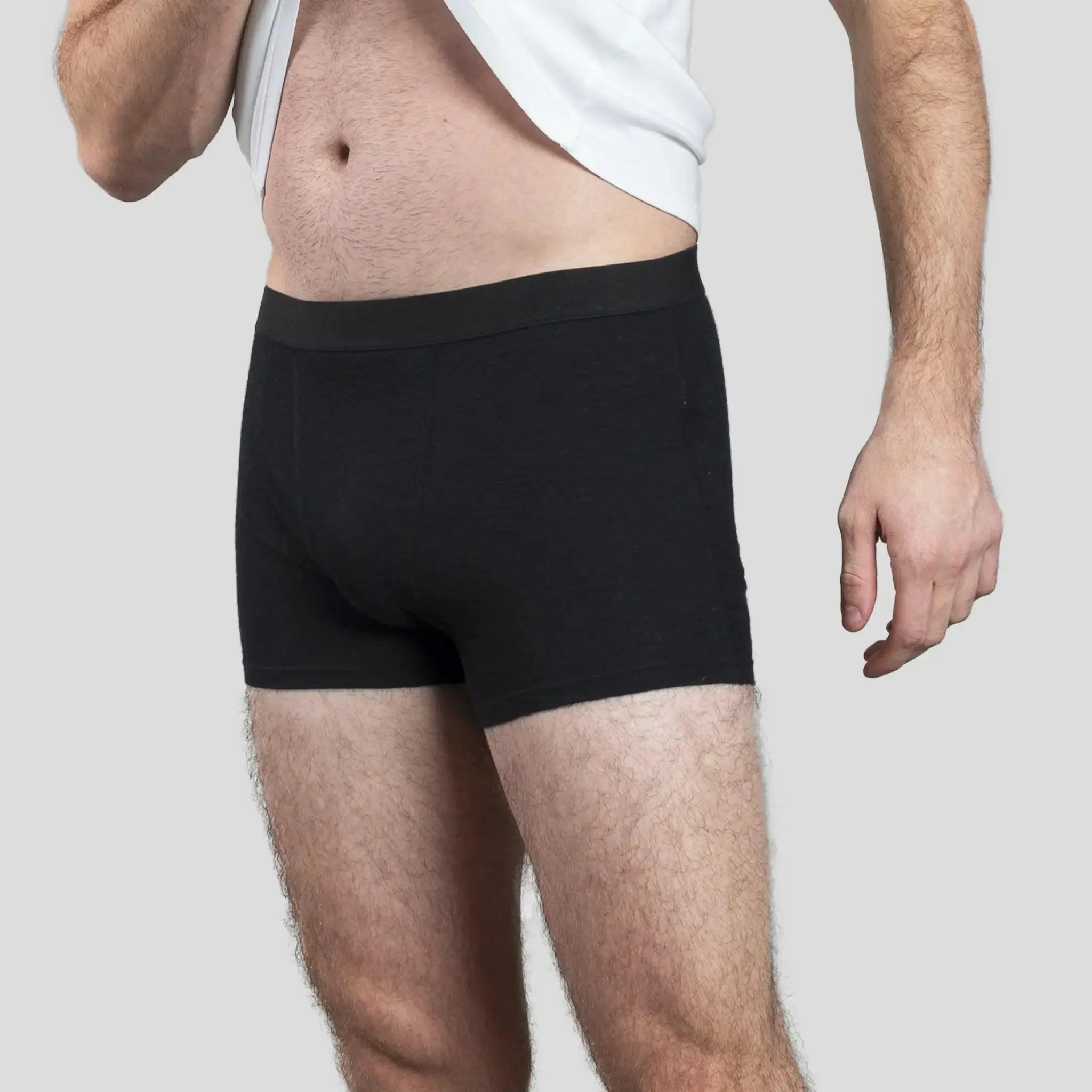 7 Pack - Men's Alpaca Wool Boxer Briefs: 160 Ultralight