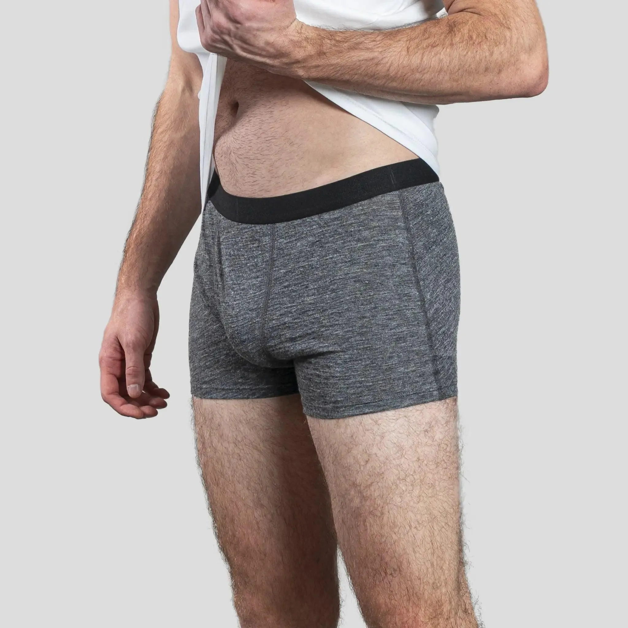 7 Pack - Men's Alpaca Wool Boxer Briefs: 160 Ultralight