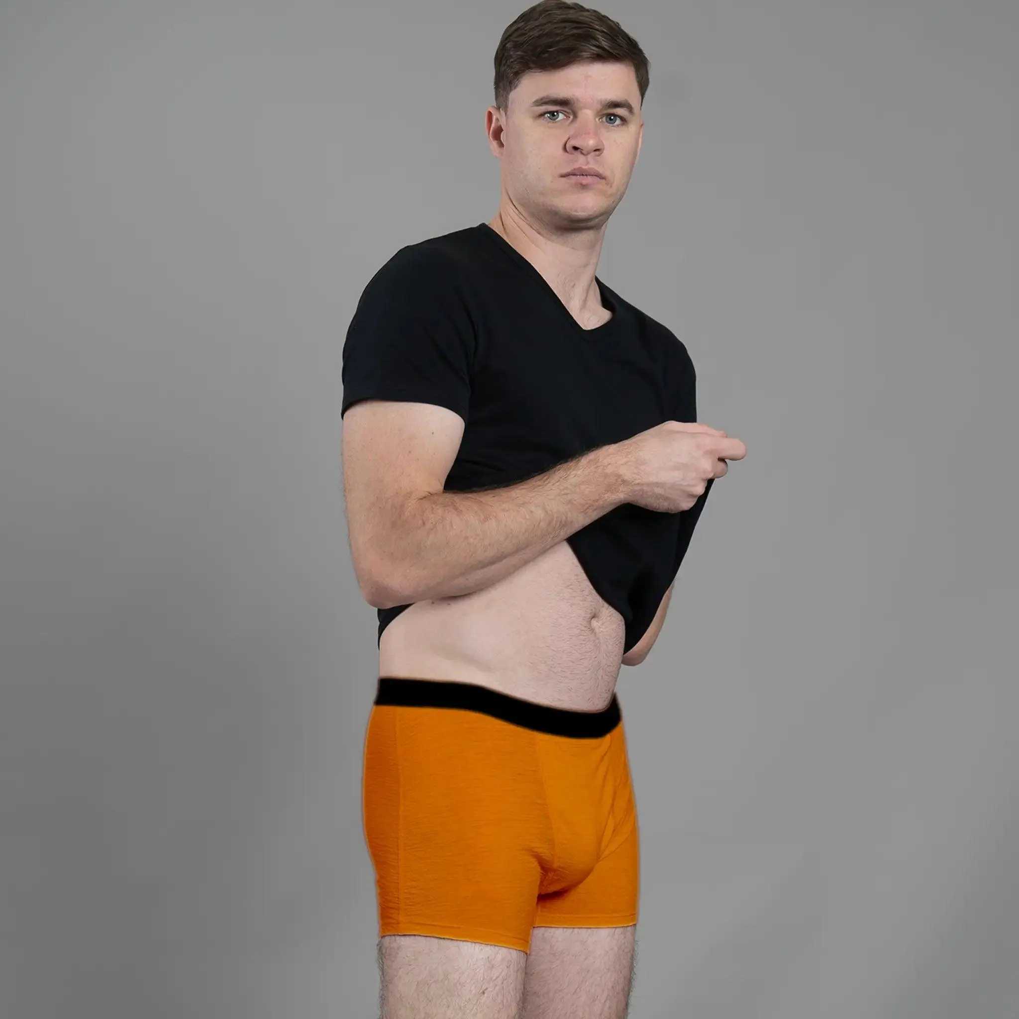 7 Pack - Men's Alpaca Wool Boxer Briefs: 160 Ultralight