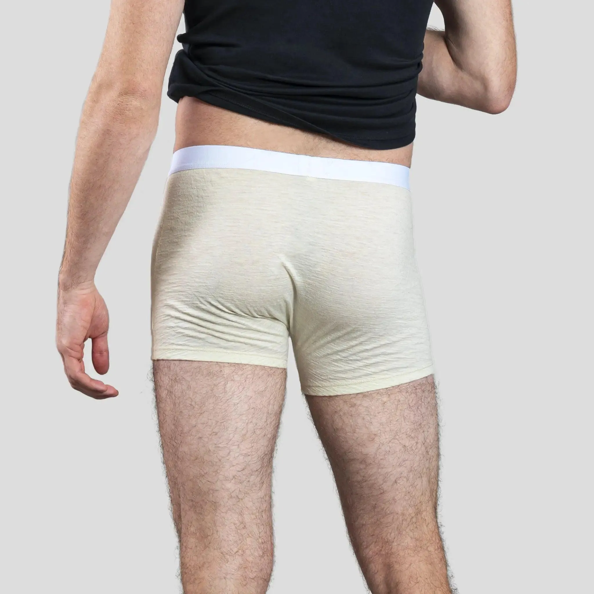 7 Pack - Men's Alpaca Wool Boxer Briefs: 160 Ultralight