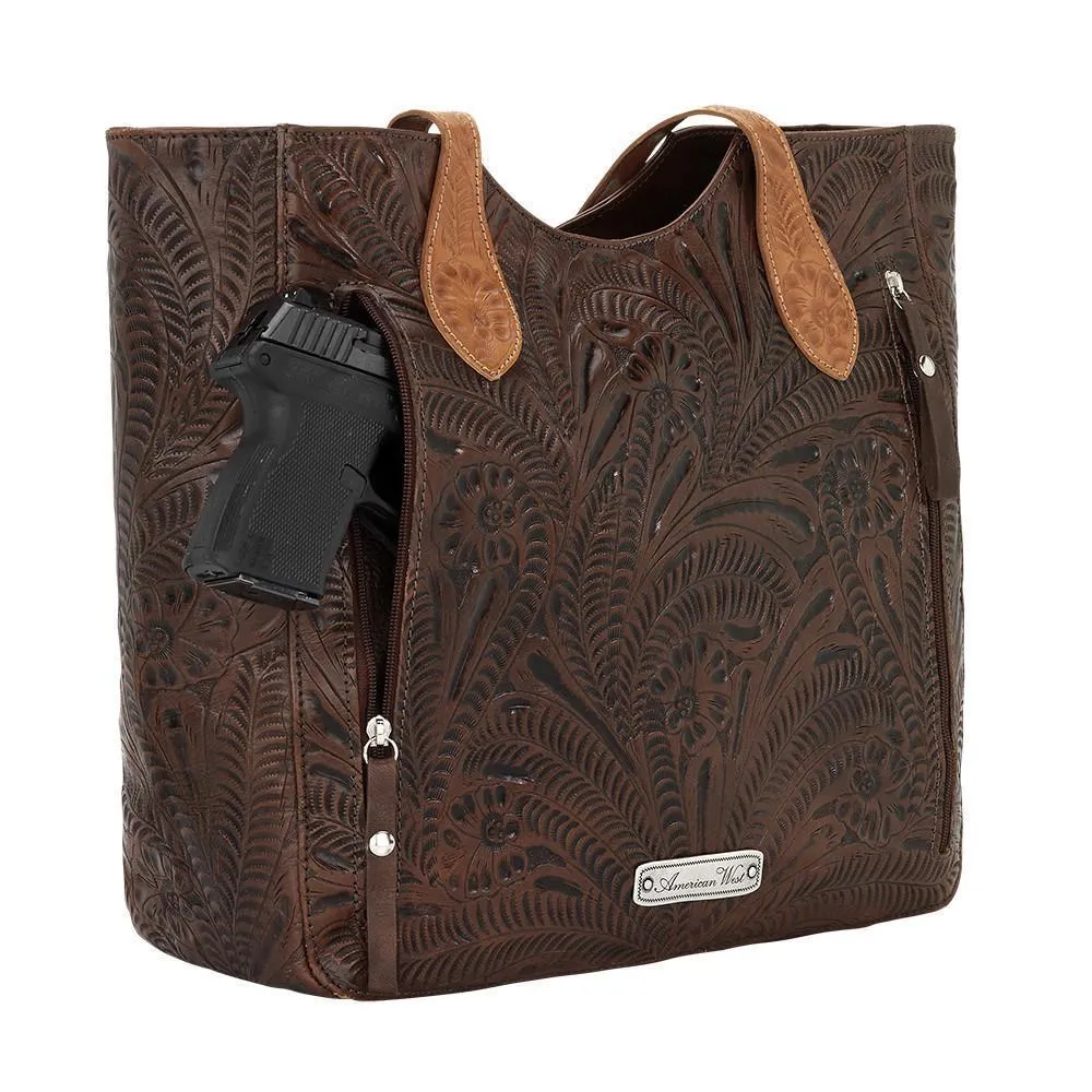 Annie's Secret Large Zip-Top Tote w/ Conceal Carry Pocket