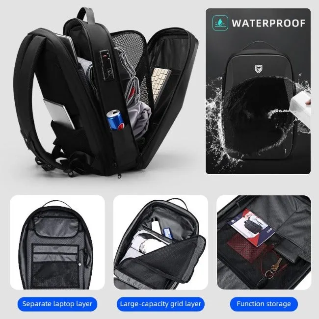 Anti Theft Hard Shell Polyhedron Backpack