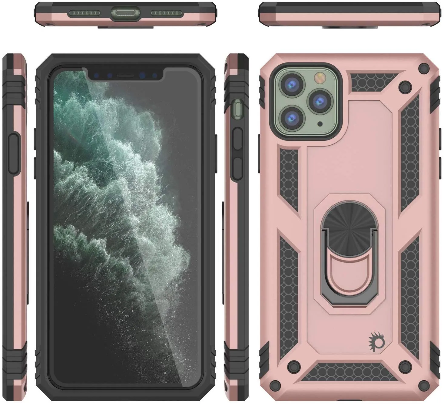 Apple iPhone 11 Pro Max Punkcase ArmorShield Military Style Case Rose-Gold