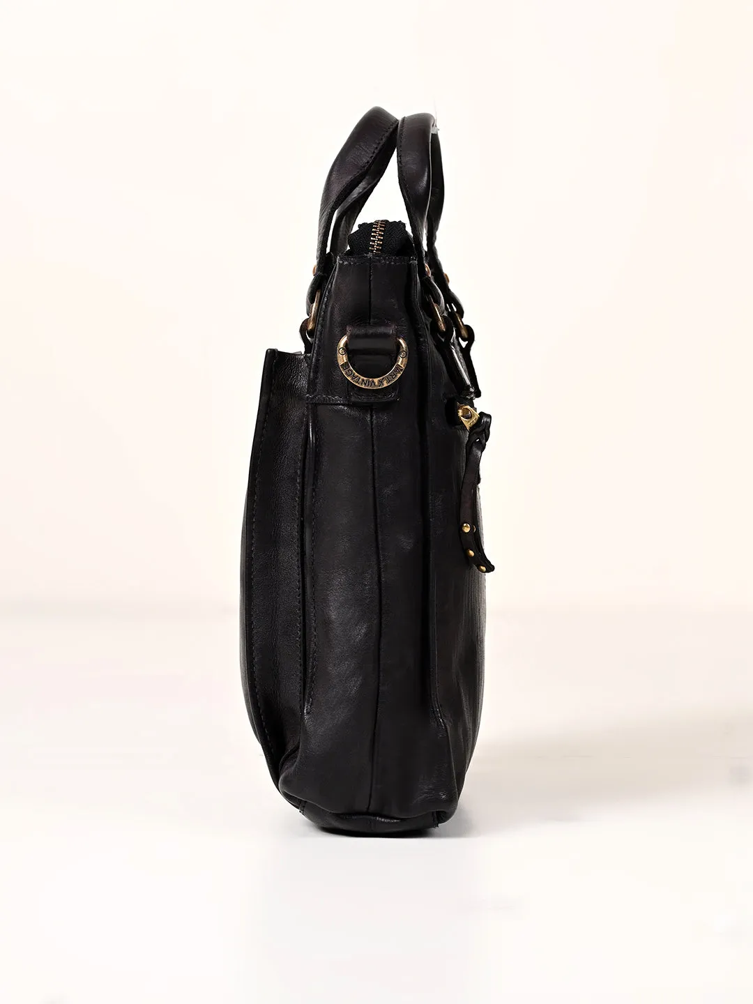 Art N Vintage Gabriel : Real Leather Balck Crossbody Bag