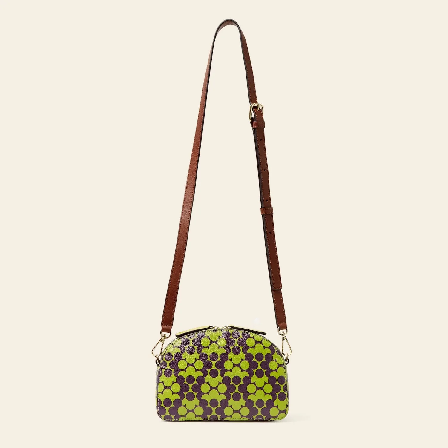 Babaluna Crossbody - Purple Puzzle Flower