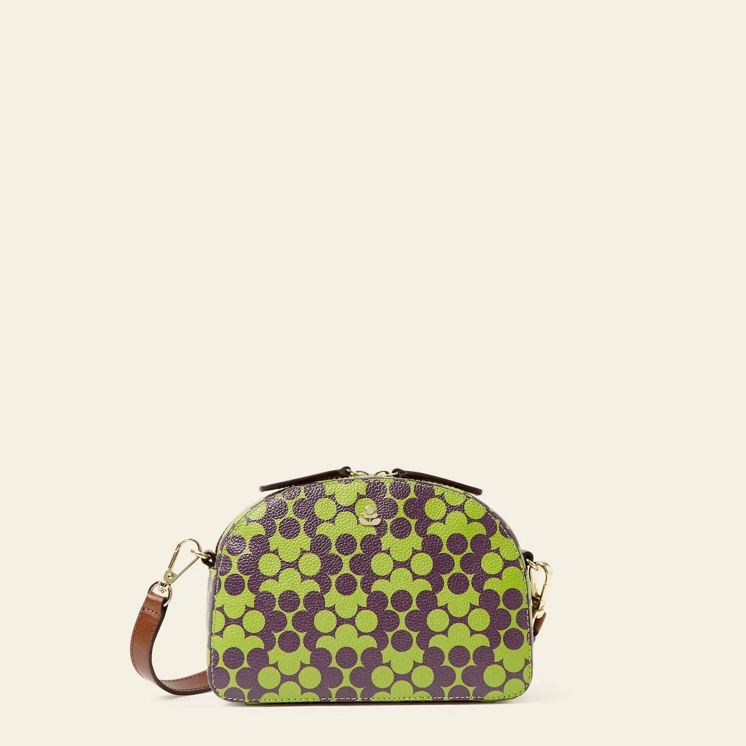 Babaluna Crossbody - Purple Puzzle Flower