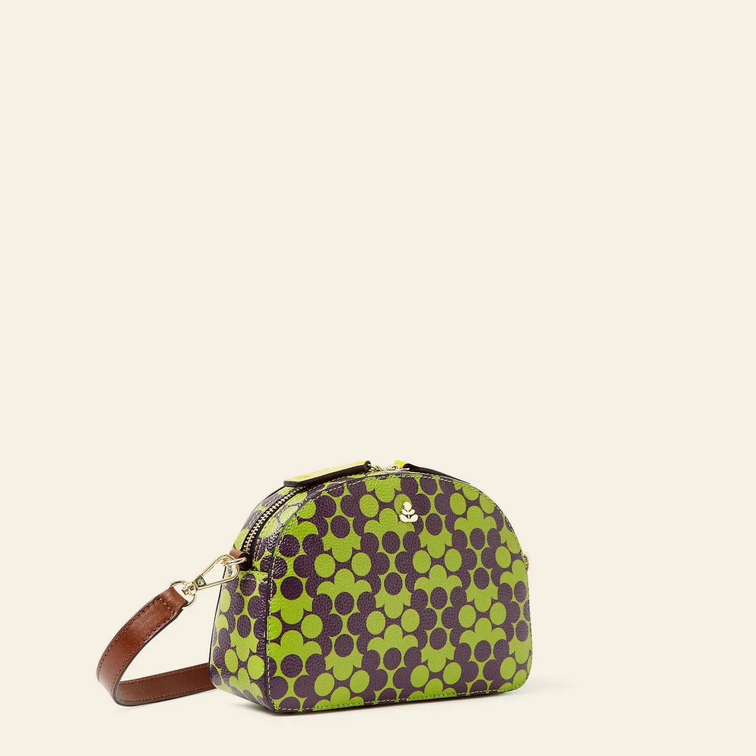 Babaluna Crossbody - Purple Puzzle Flower