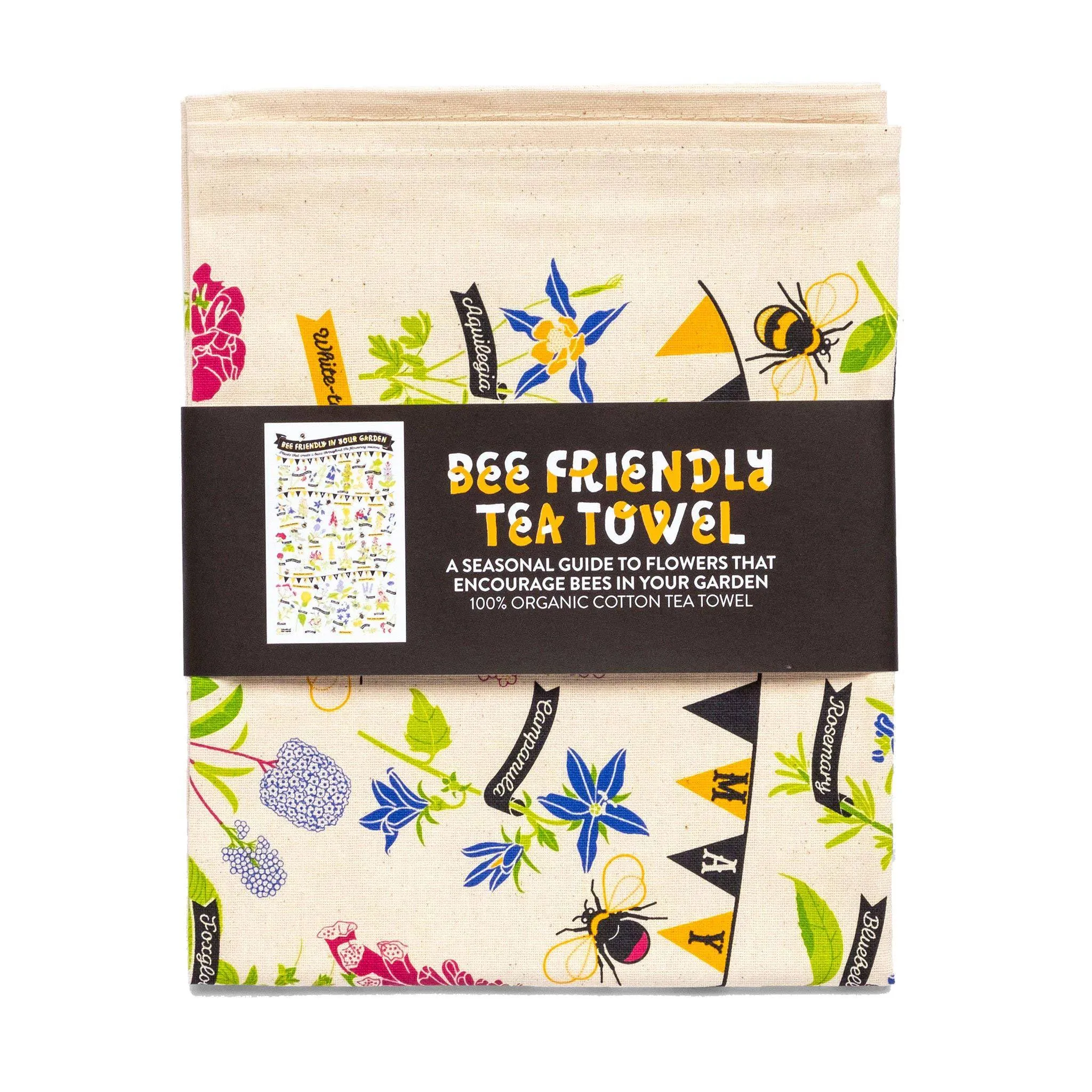 Bee Friendly Tea Towel by Stuart Gardiner Design