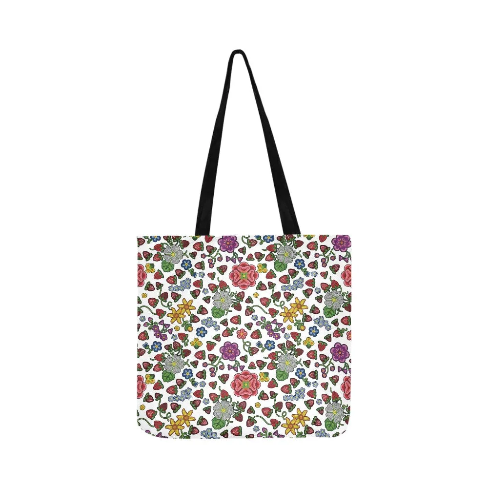 Berry Pop White Reusable Shopping Bag (Two sides)