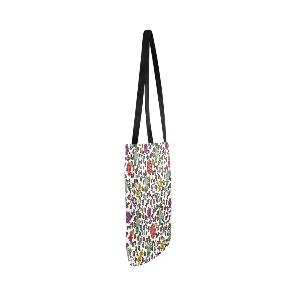 Berry Pop White Reusable Shopping Bag (Two sides)