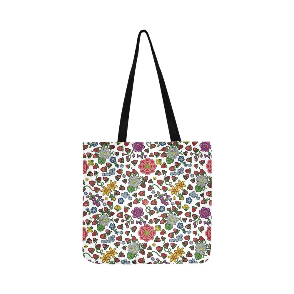 Berry Pop White Reusable Shopping Bag (Two sides)