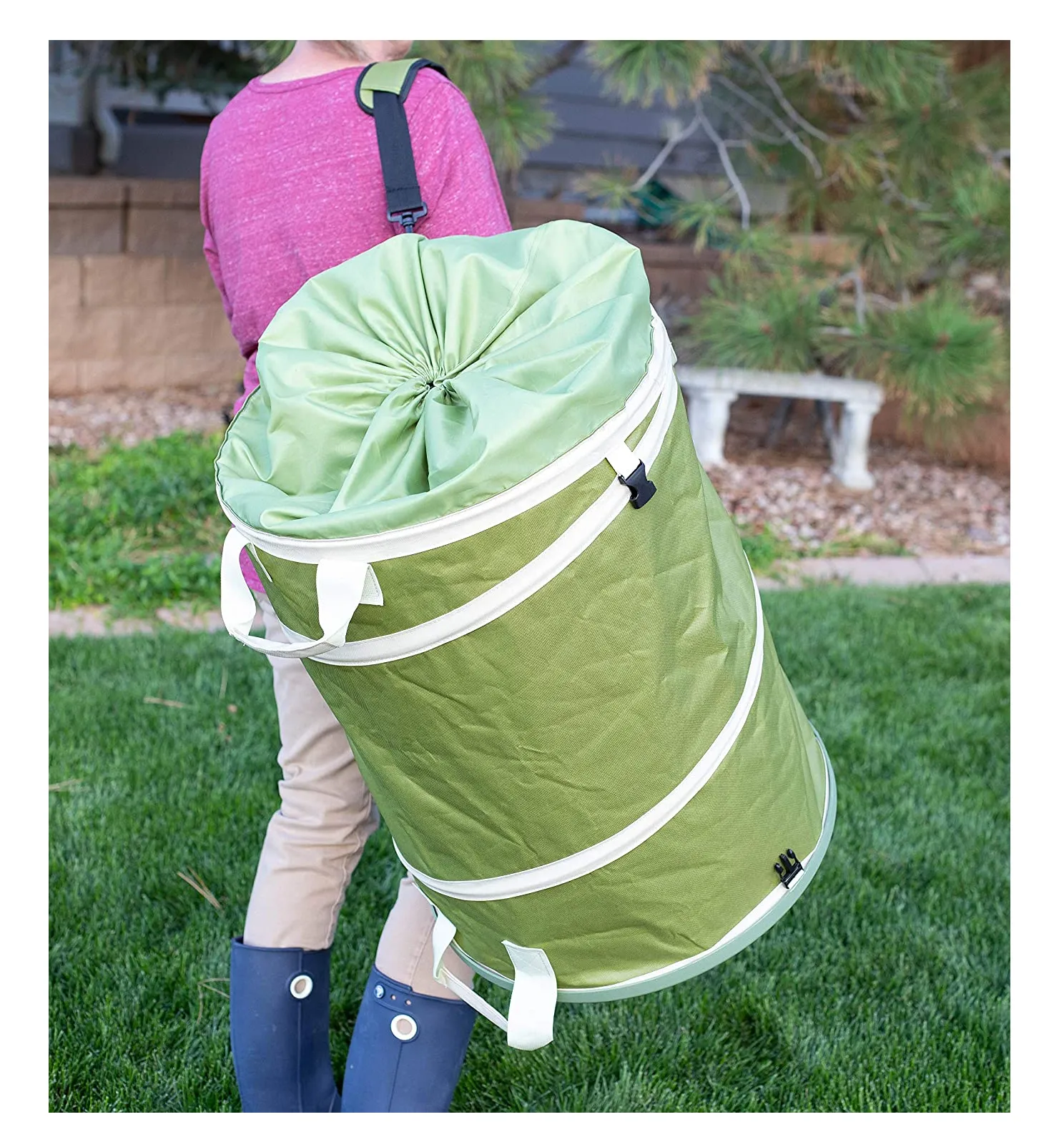 BIRDROCK HOME Collapsible Grass Debris Bag