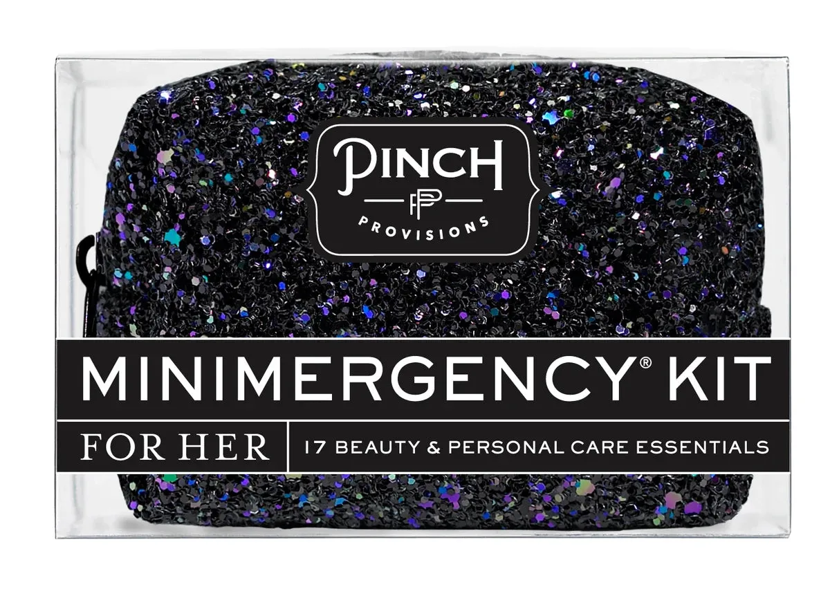 Black Glitter Bomb Minimergency Kit