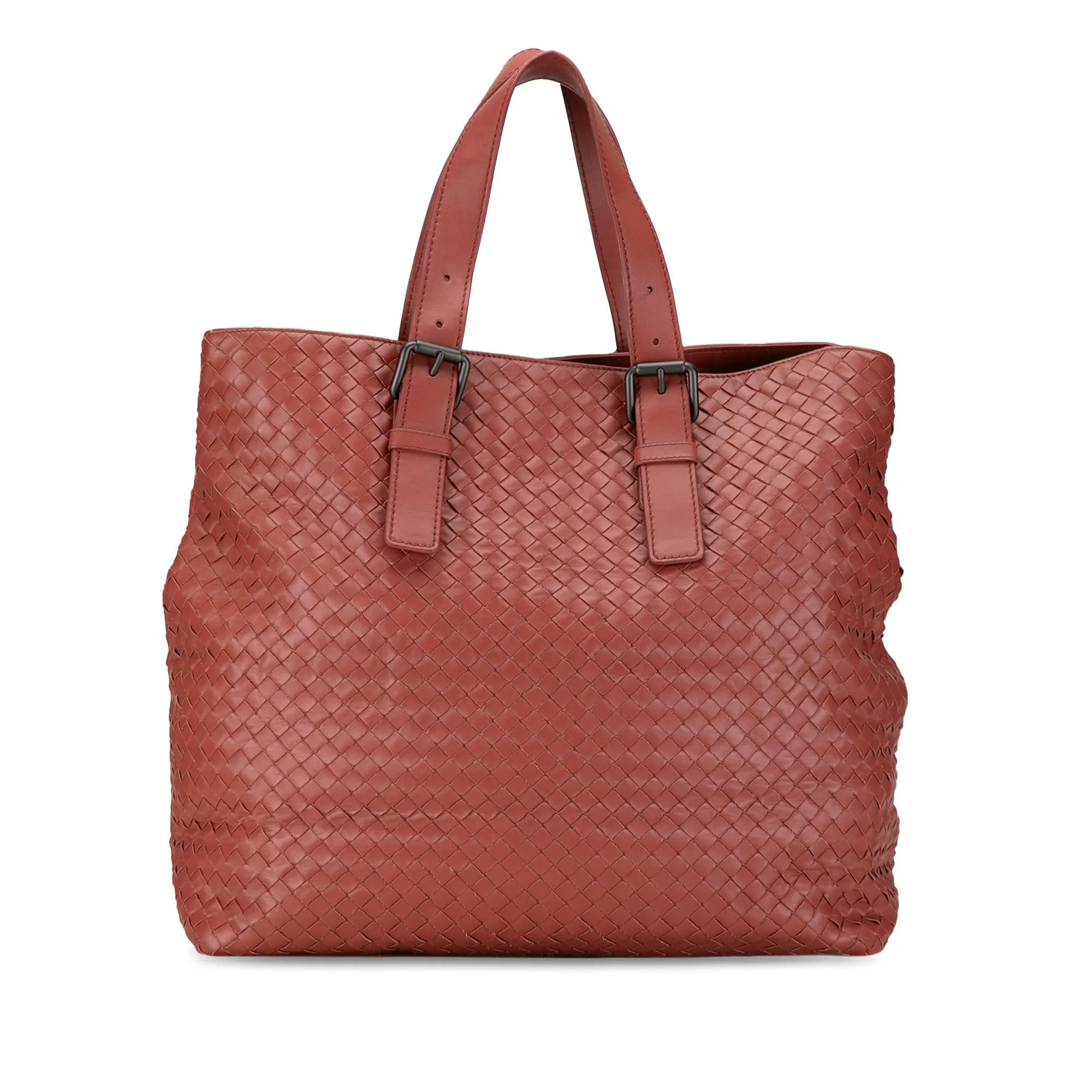 Bottega Veneta Intrecciato Belt Strap Tote Bag (SHG-dyfnpC)