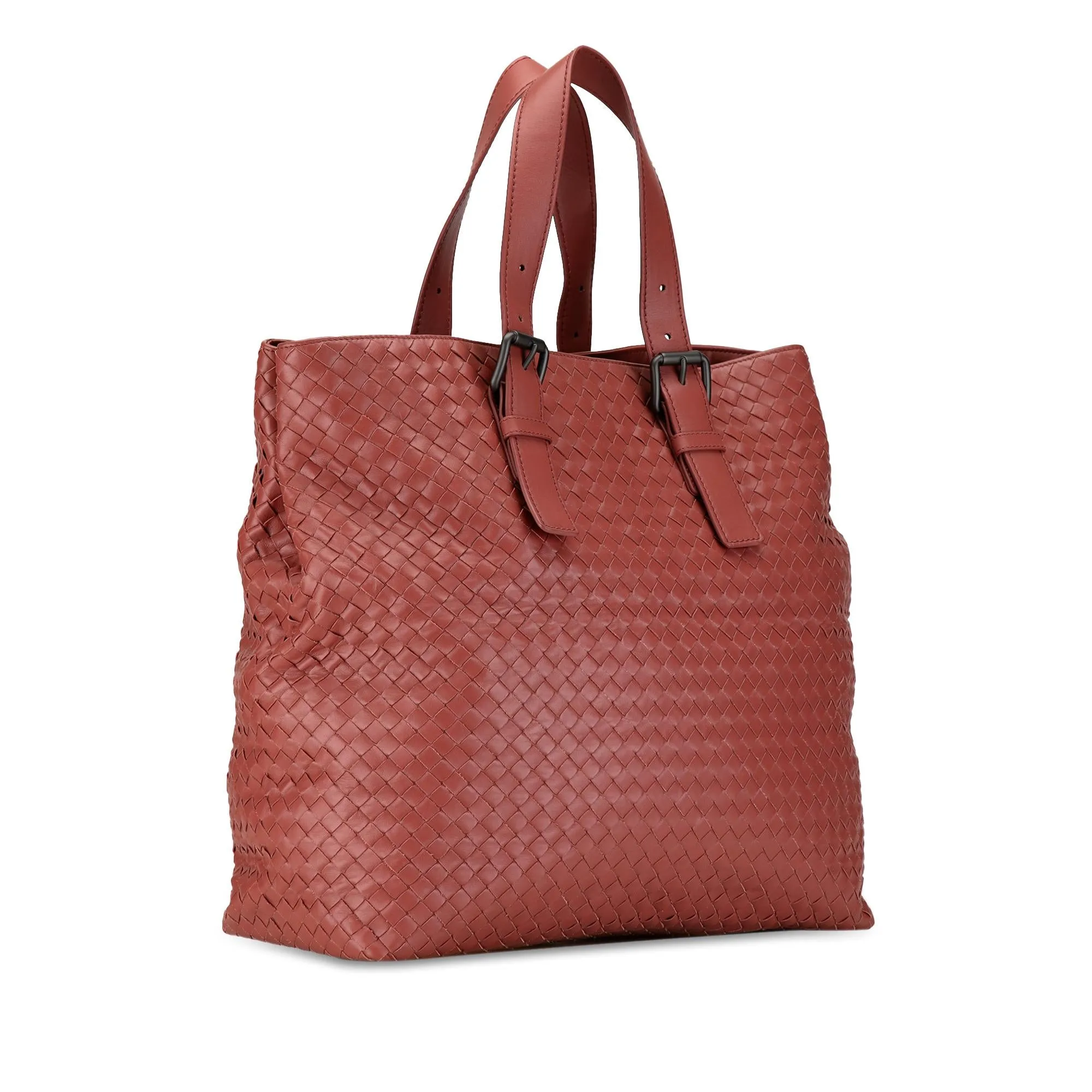 Bottega Veneta Intrecciato Belt Strap Tote Bag (SHG-dyfnpC)