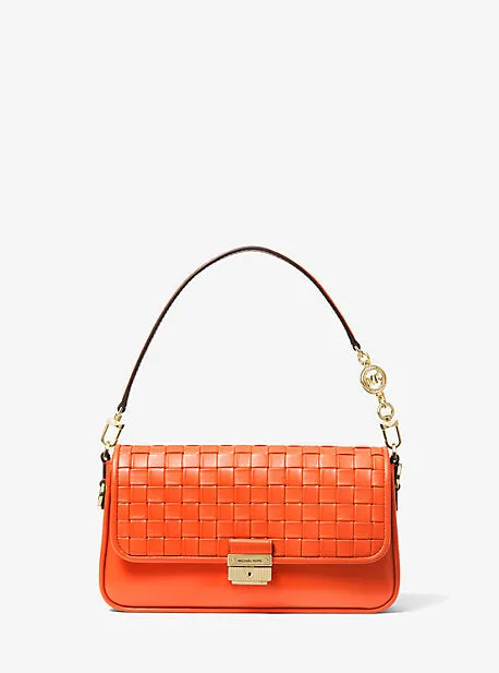 Bradshaw Small Woven Leather Shoulder Bag