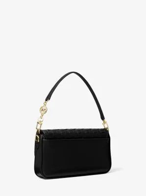 Bradshaw Small Woven Leather Shoulder Bag