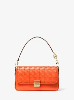 Bradshaw Small Woven Leather Shoulder Bag