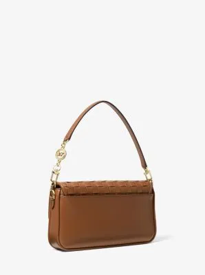 Bradshaw Small Woven Leather Shoulder Bag