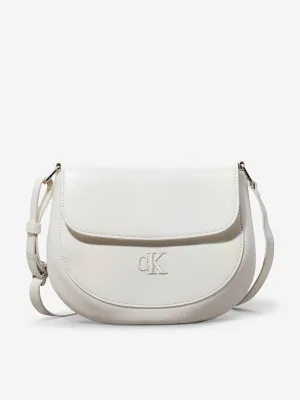 Calvin Klein Girls Iridescent Shoulder Bag in White (15cm)