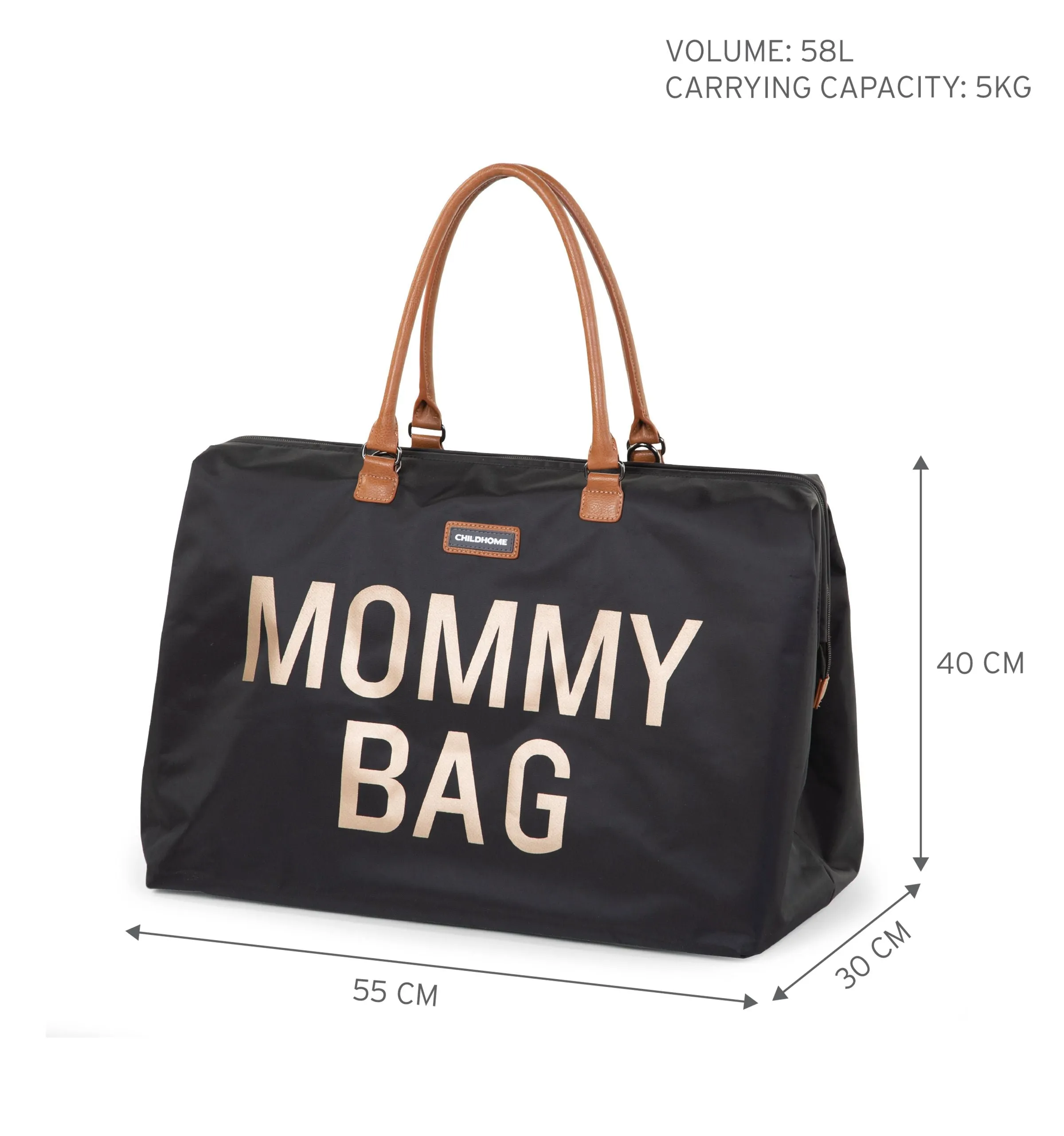 Childhome Mommy Bag Nursery Bag - Black