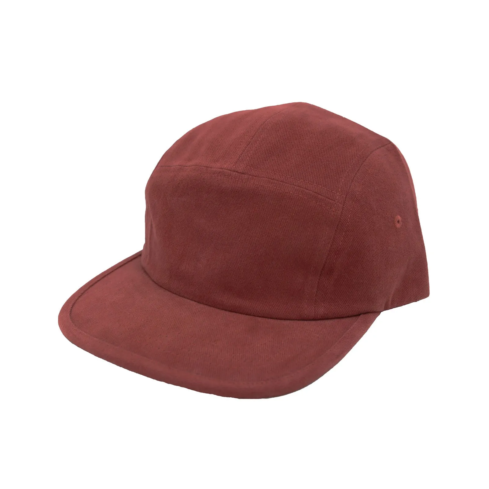 Cotton Camp Cap Lightweight 5 Panel Flat Bill Trail Hat MU21389