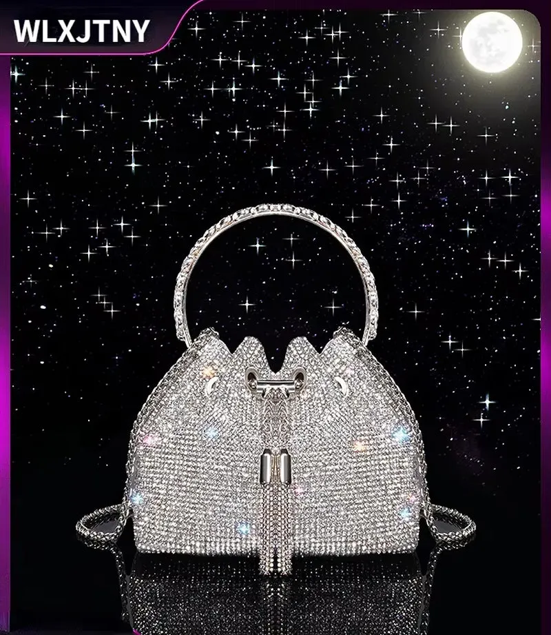 Diamond & Pearl Evening Bag - Luxury Designer Handbag