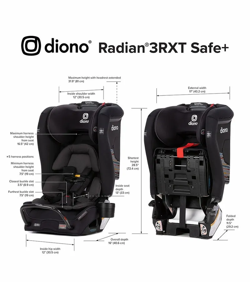 Diono Radian Narrow 3RXT Safe Convertible Carseat