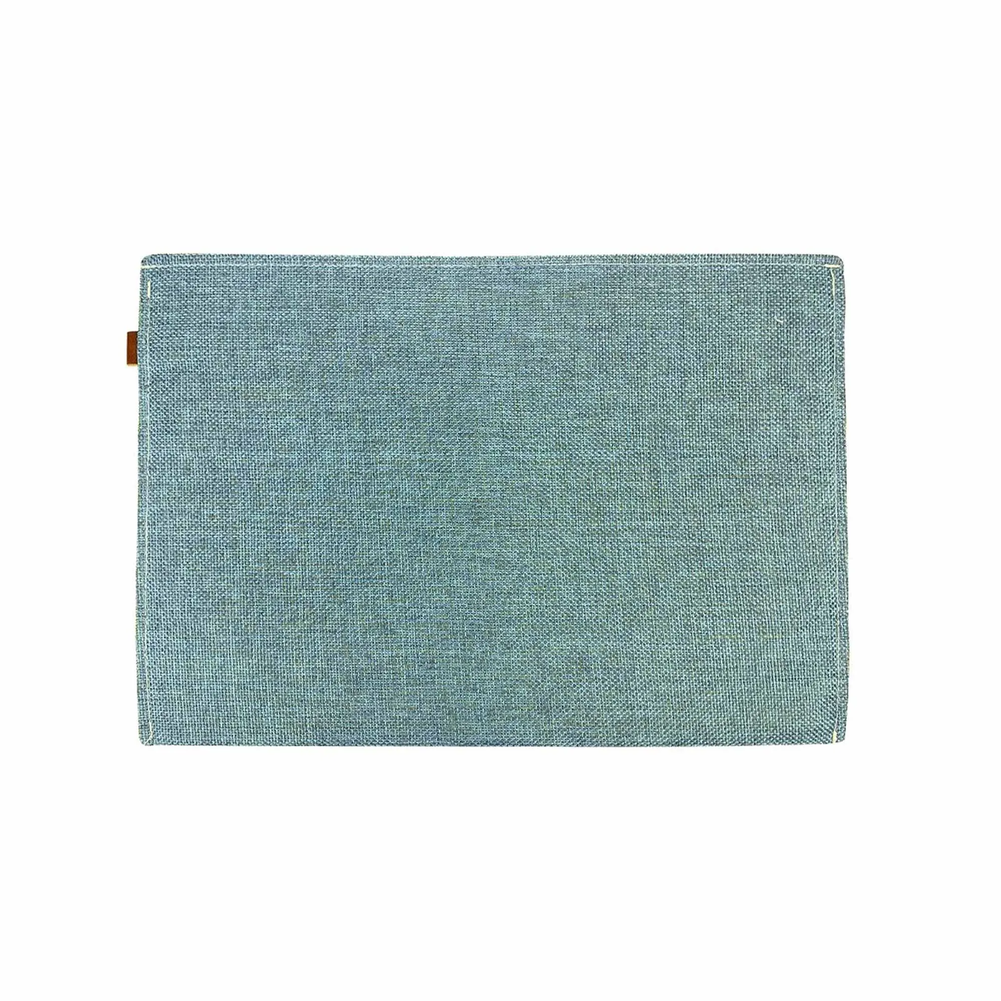 Elegant Linen Blue/Brown Document Holder Envelope - A4 Size