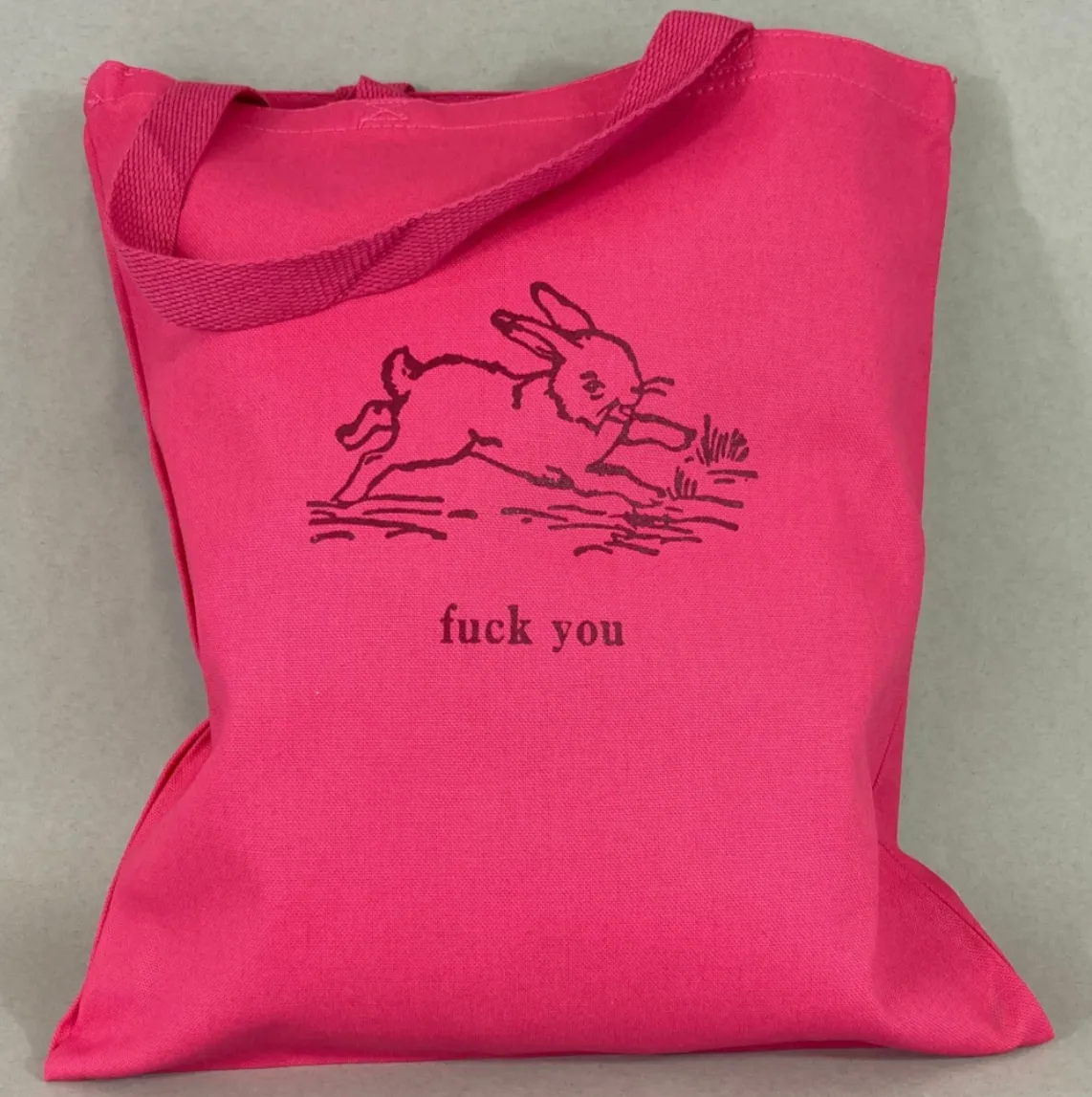 Fuck You Bunny Tote Bag