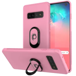 Galaxy S10 Case, Punkcase Magnetix Protective TPU Cover W/ Kickstand, Sceen Protector[Pink]