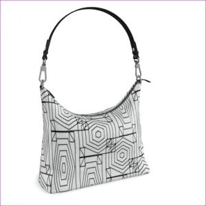 Geode Authentic Leather Square Hobo Bag