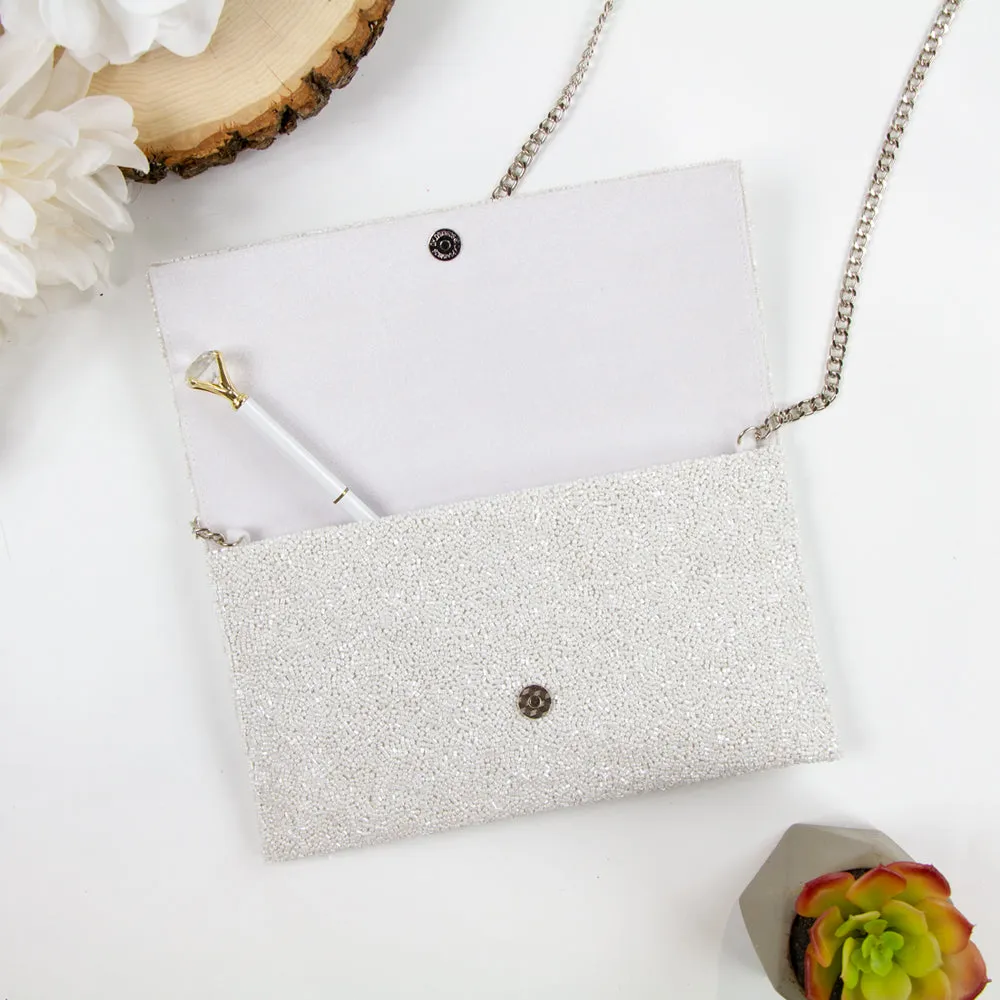 Gold Mrs Pearl Clutch Bag (LHFC)