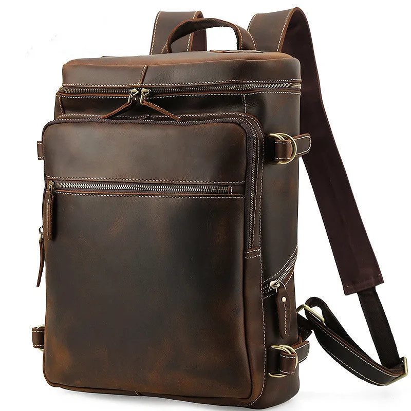 Handmade Leather Backpack Man Backpack Vintage Backpack Laptop Backpack