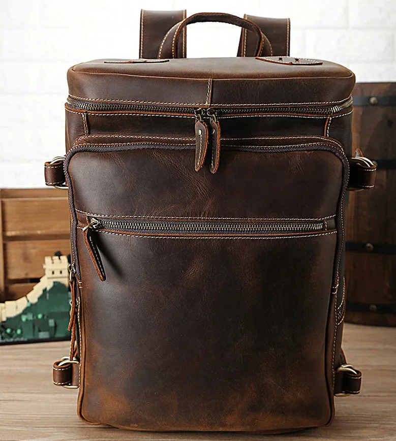 Handmade Leather Backpack Man Backpack Vintage Backpack Laptop Backpack