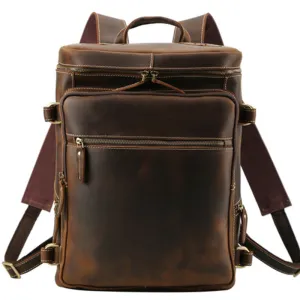 Handmade Leather Backpack Man Backpack Vintage Backpack Laptop Backpack