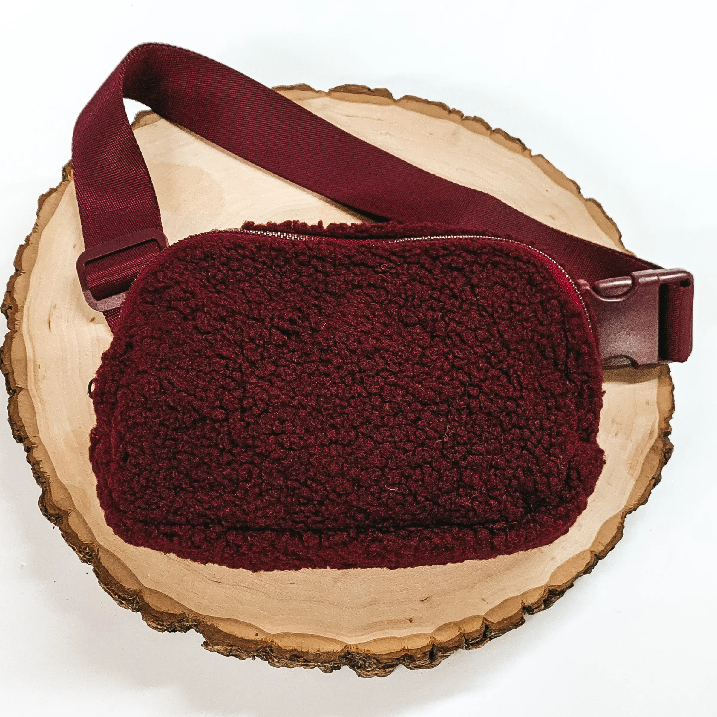 Headed to Aspen Sherpa Fanny Pack in Maroon