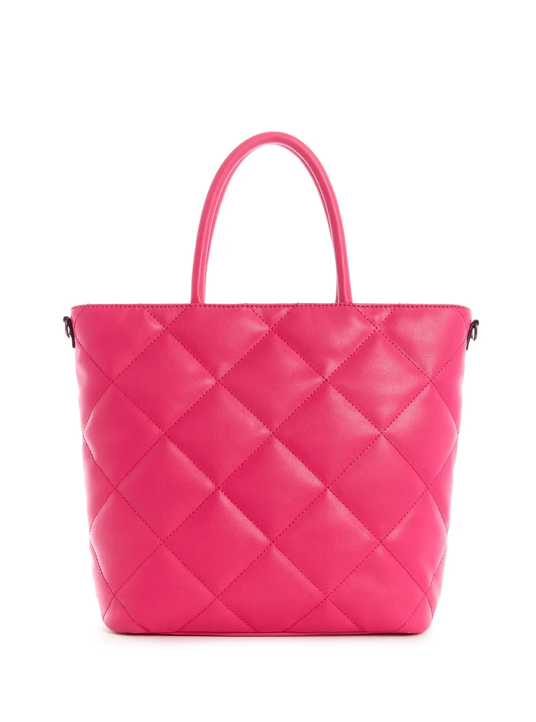 Hot Pink Quilted Brightside Tote Bag