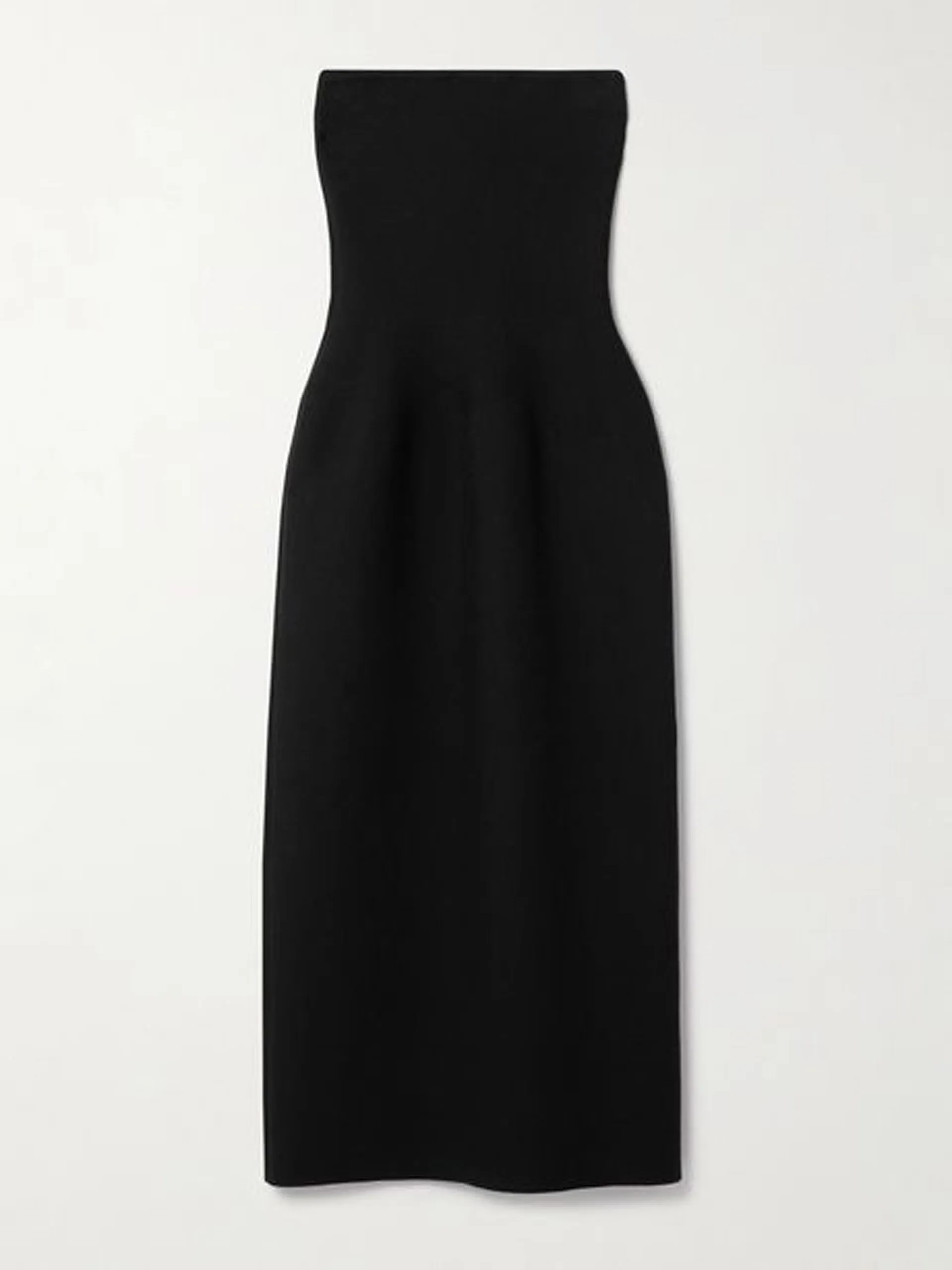 Immanuel strapless wool maxi dress