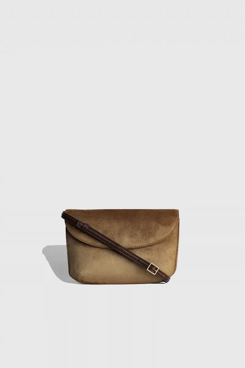 Keriana Clutch -  Brun Suede