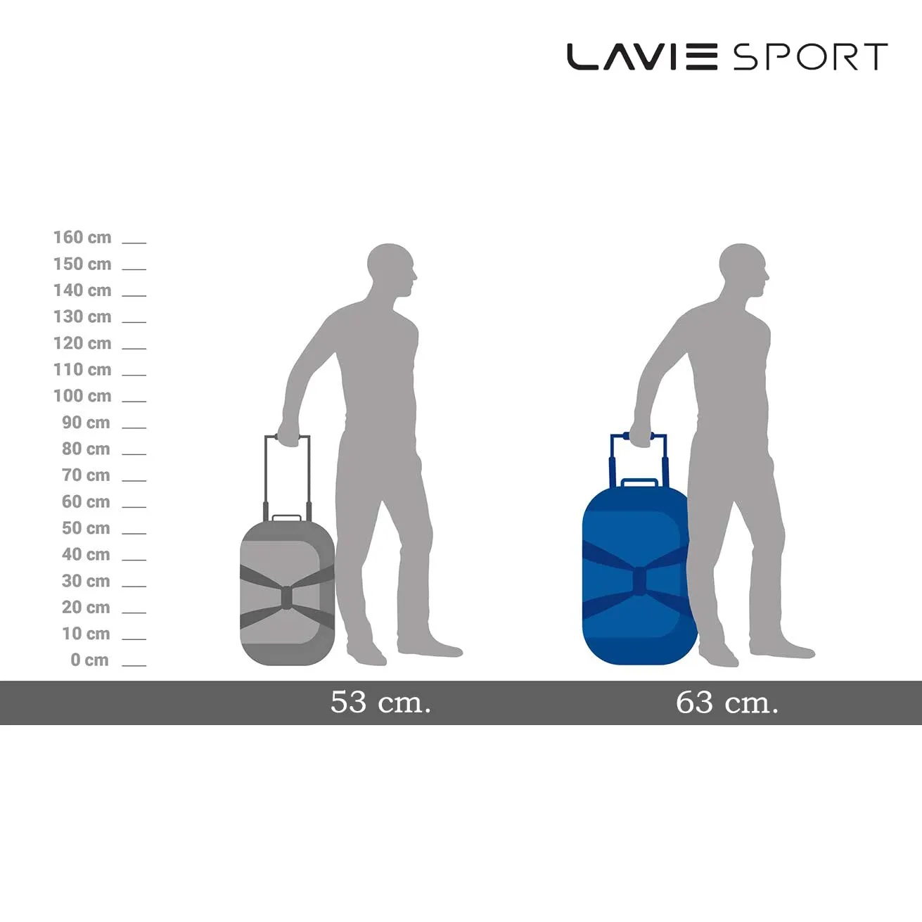 Lavie Sport Lino Large Wheel Duffel Bag | 2 Wheel Duffle Bag | Built to Last Wheels and Trolley