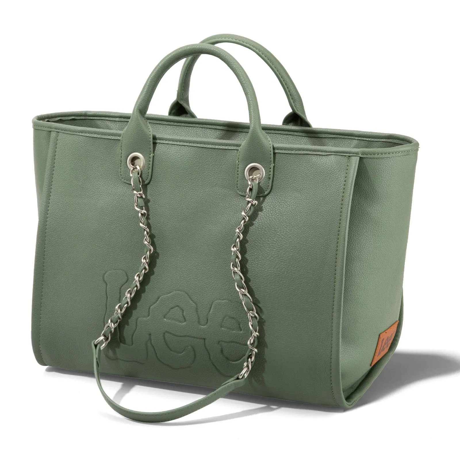 LEE46-345  LEE Top Handle/Chain Strap Wide Tote