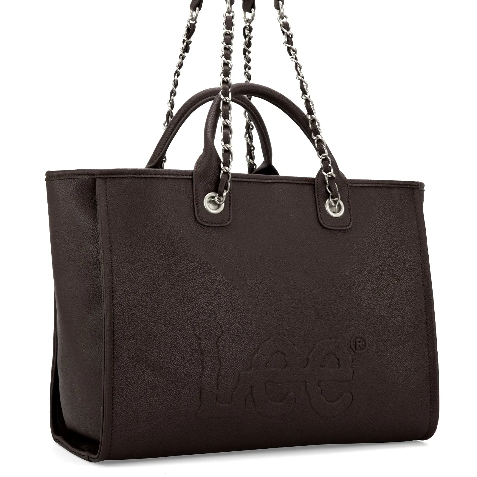 LEE46-345  LEE Top Handle/Chain Strap Wide Tote