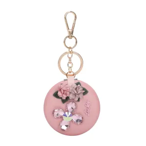 Lucky Rose Mirror Keychain & Purse Charm Pendant