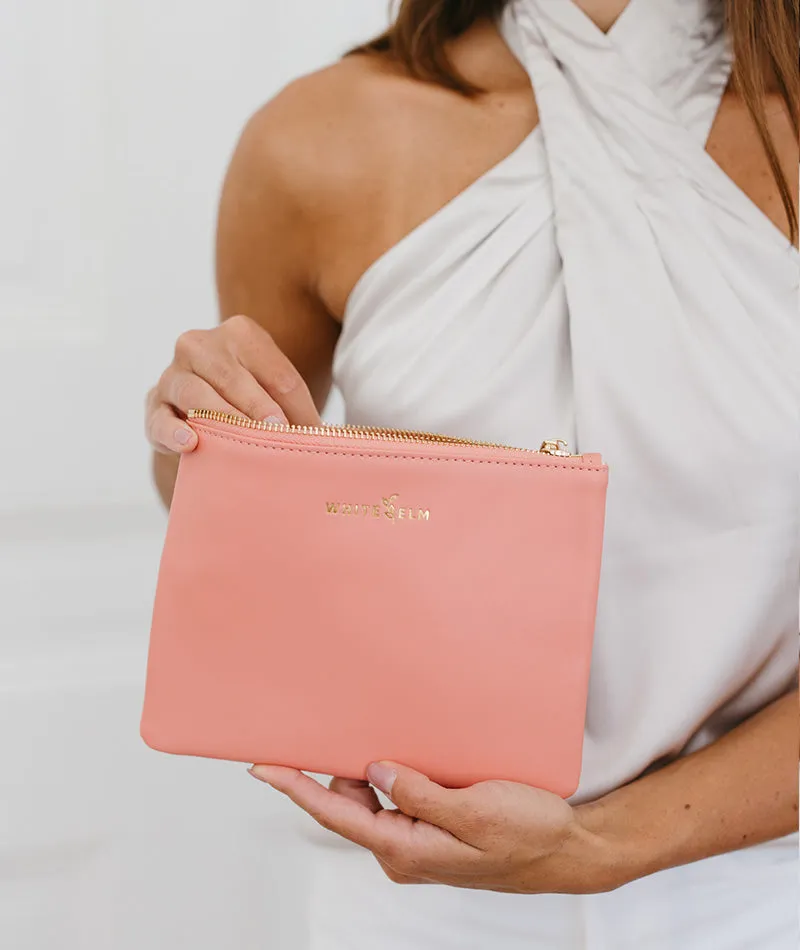 Maia Cosmetic Bag - Coral [OUTLET RETIRED FINAL SALE]