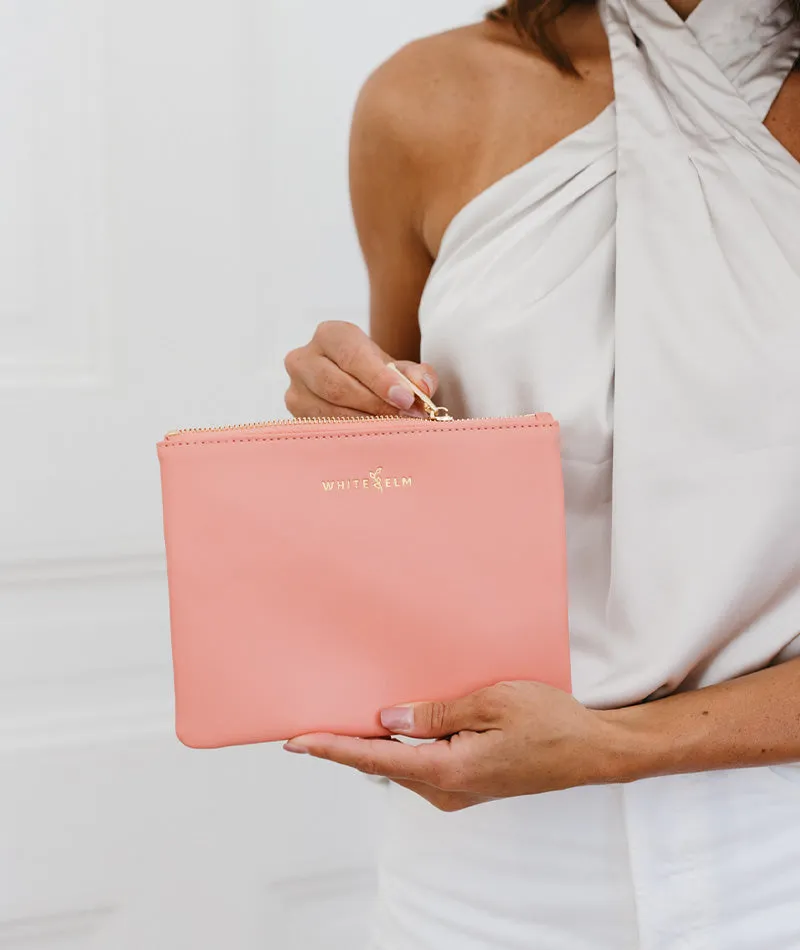 Maia Cosmetic Bag - Coral [OUTLET RETIRED FINAL SALE]